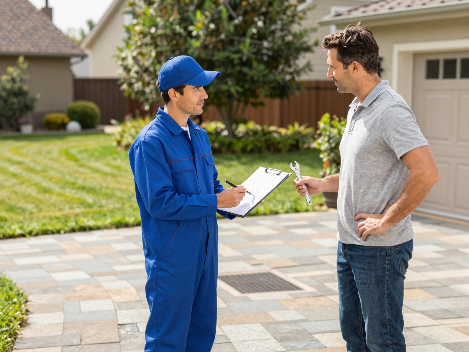 Professional plumbing repair completed with homeowner satisfied